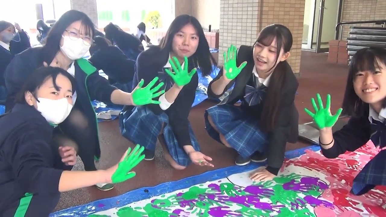 フェリシア高校文化祭ステージバックメイキング