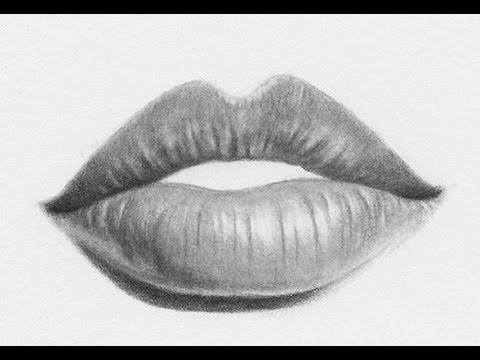 EASY WAY TO DRAW REALISTIC LIPS - YouTube