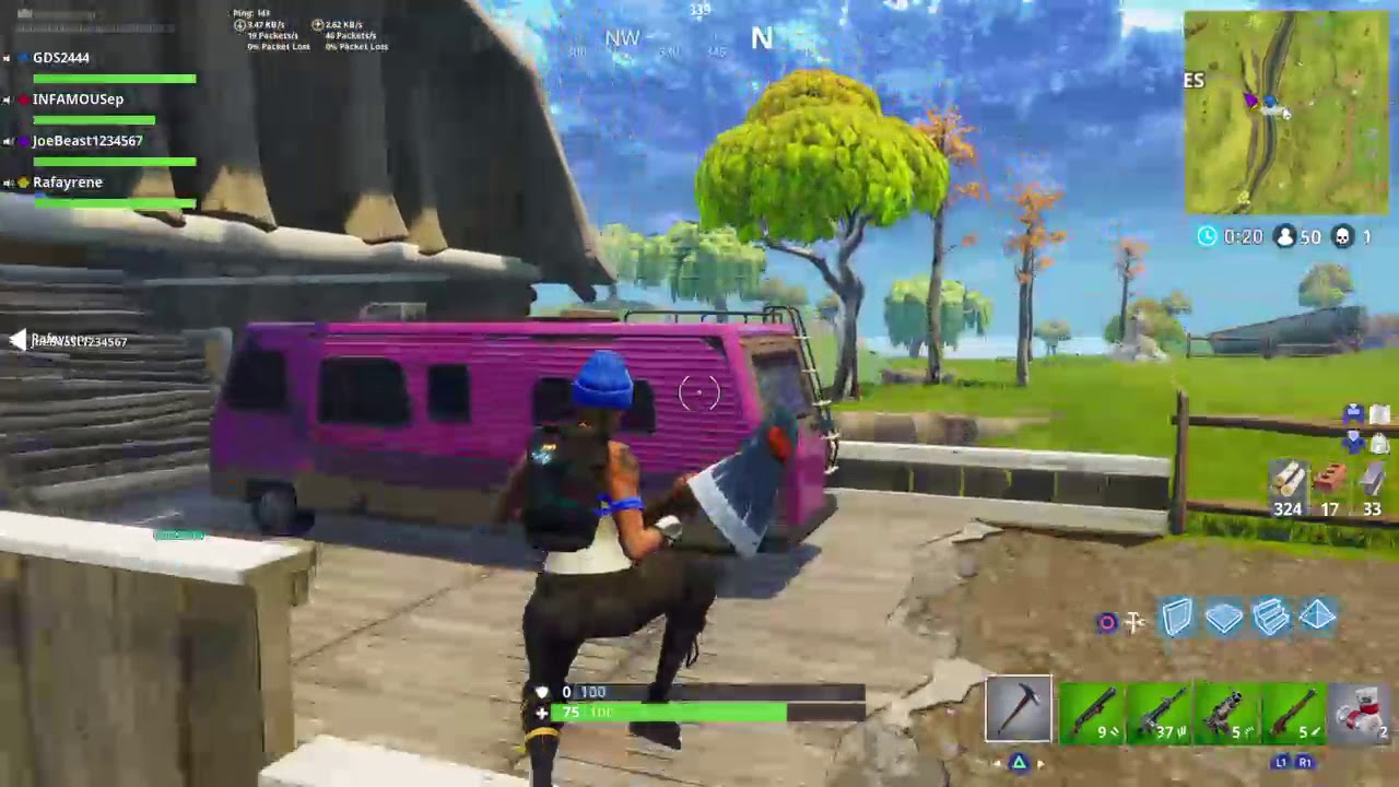 Playing fornite with your friends!!!!!!!!!!!