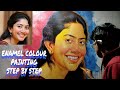 Enamel colour step by step Painting