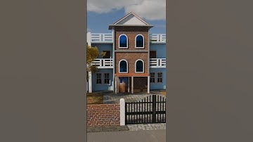 How to make a 3D model of a Simple Classic House with Rooftop in blender 3D #3dart #3dexterior