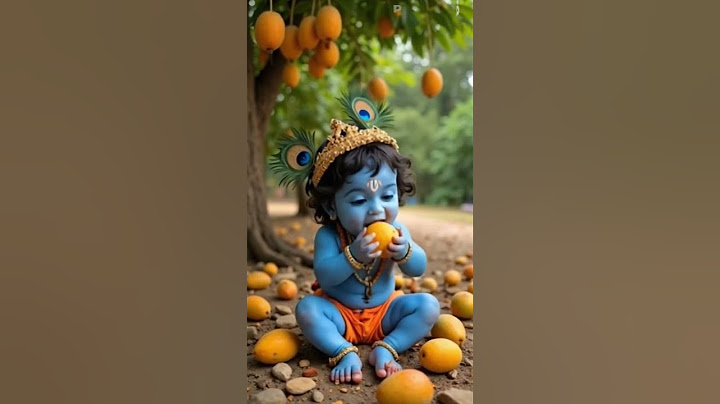 Krishna & mango #cartoon #animation #funny #trending #krishna #kanah #radhakrishna #mango #fruit