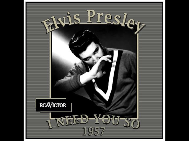 elvis presley I NEED YOU SO レコード Elvis Presley – I Need You So – Vinyl (Black Labels, 7