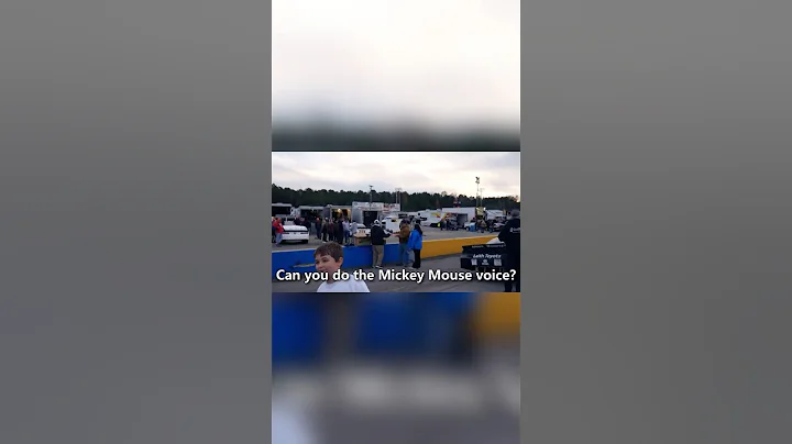 "Can you do the Mickey Mouse Voice?" #nascar