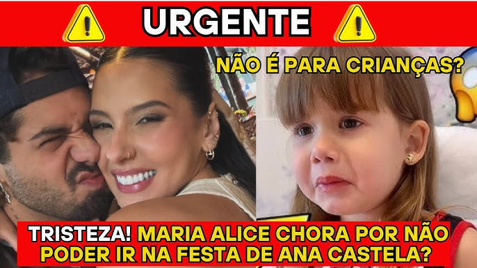 Maria Alice is desperate because she can't go to Ana Castela's birthday party. It's not a party f... - YouTube