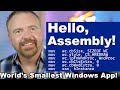 Hello, Assembly!  Retrocoding the World's Smallest Windows App in x86 ASM