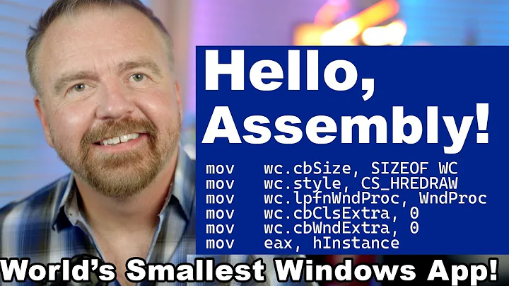 Hello, Assembly!  Retrocoding the World's Smallest Windows App in x86 ASM