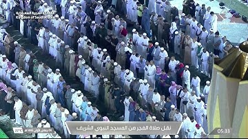 تلاوة خاشعة للشيخ د. خالد المهنّا من صلاة الفجر بالمسجد النبوي في 4 جمادى الأولى 1446 هـ
