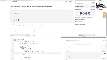 小Q刷Leetcode第14期 168