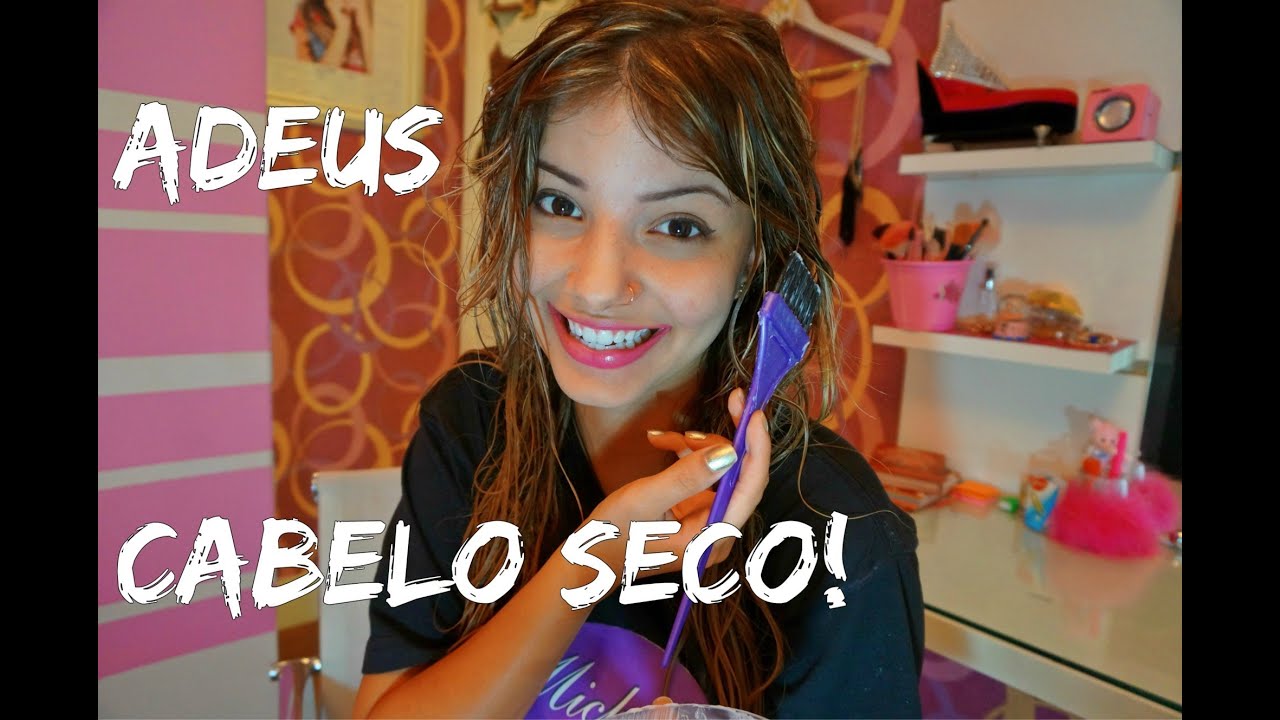 Adeus cabelo seco e pontas duplas| Com creme de leite! Michelle Almendra