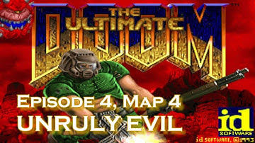 Ultimate Doom 100% walkthrough - E4M4: Unruly Evil