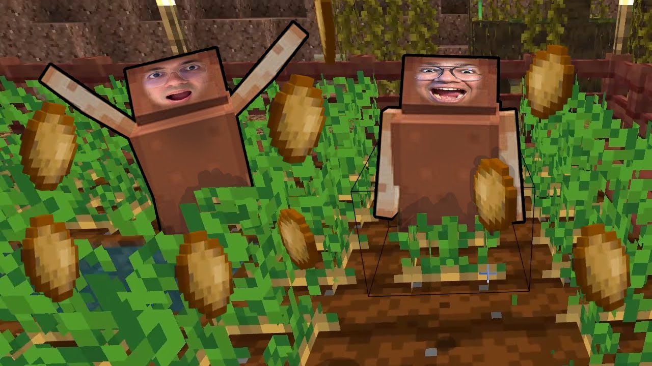 FOMOS TRANSFORMADOS EM BATATAS NO MINECRAFT!