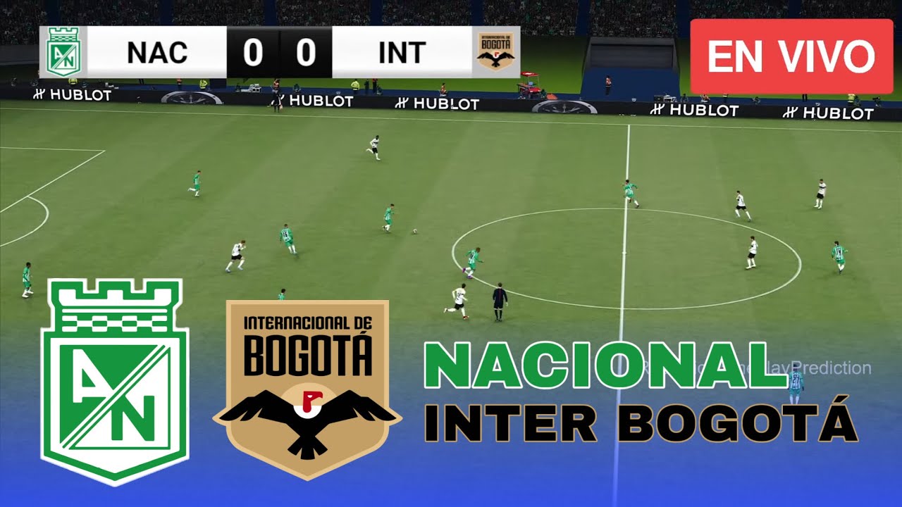 Nacional vs Inter Bogotá Liga Colombiana 2026 Partido Simulación PES 21