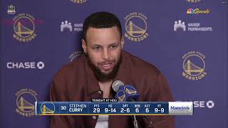 Steph Curry Postgame Interview | Golden State Warriors beat Houston Rockets 133-110