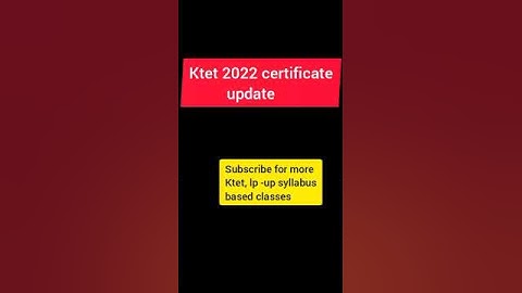 #shorts#youtube shorts#ktet certificate update#importent information