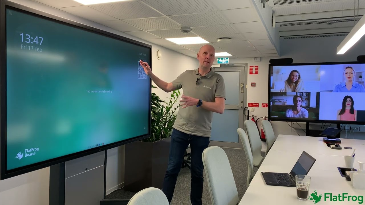 FlatFrog Board companion works in any video meeting