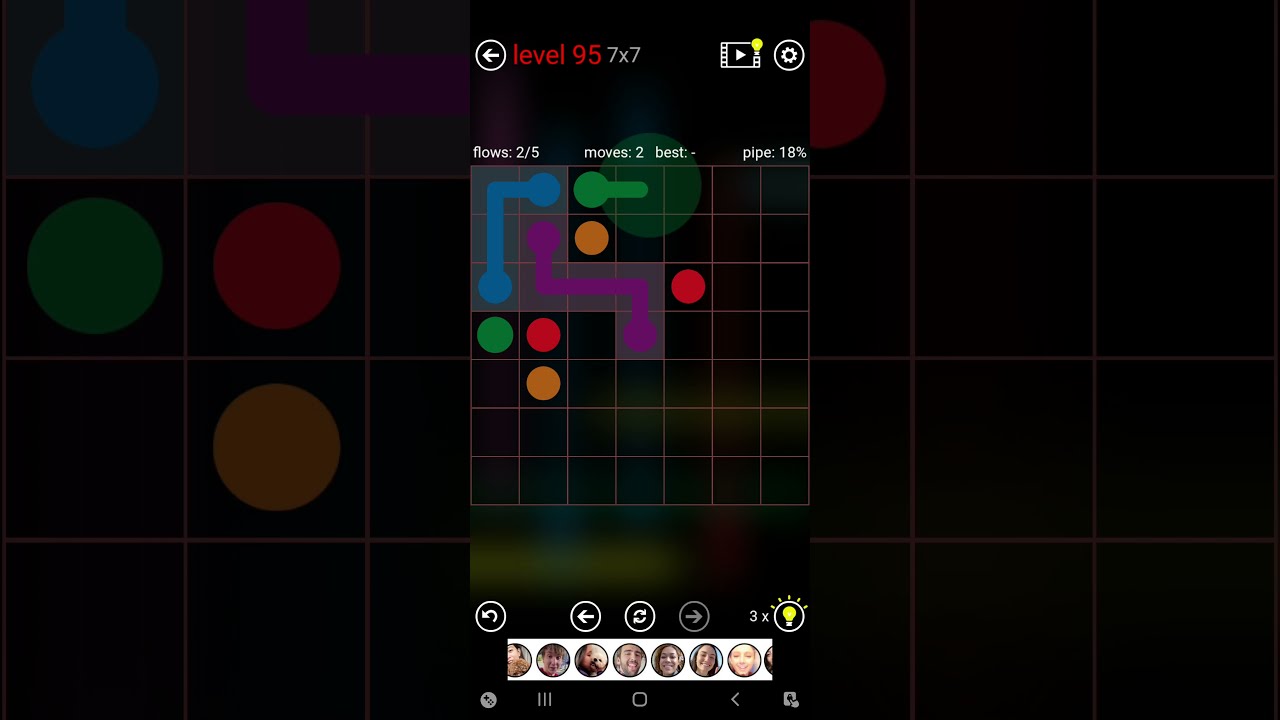 Flow Free 7x7 Level 95 