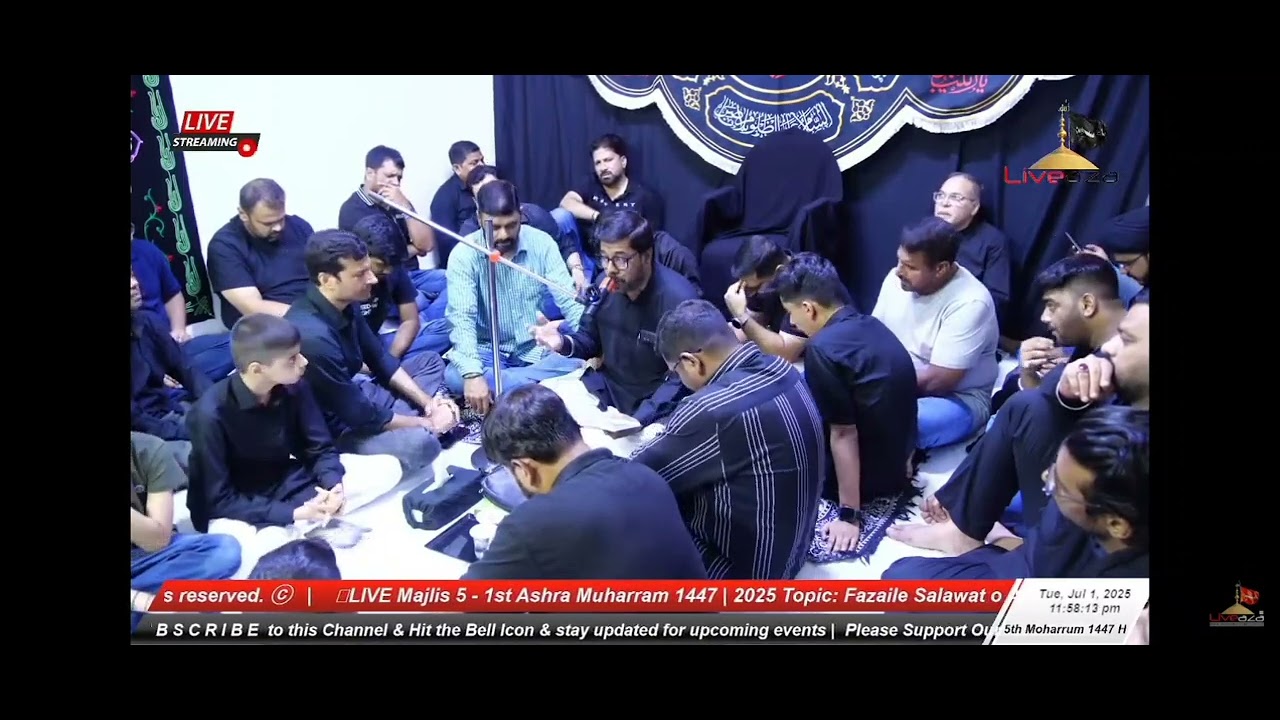 Majlis 1st-Ashra 5th muharram 1447|2025 (Dubai) Marsia : Rawana nahr-e-laban ko jo sheerqhwar huwa