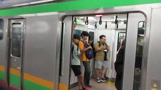 【熱海～宇都宮間各駅停車】上野東京ライン宇都宮線直通普通宇都宮行きE233系3000番台E-74編成+E-08編成15両　横浜駅発車