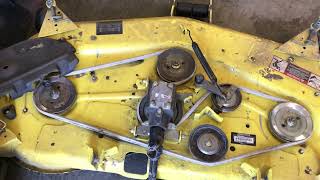 John Deere X700 series - 54C Dec belt replacement