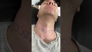 Tattoo neck stencil