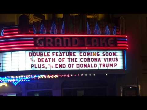 Oakland Grand Lake Theater Owner Allen Michaan's Last Marquee For A While Due to Pandemic