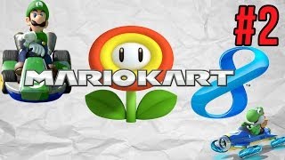 Mario Kart 8 (WiiU) Part 2: Flower Cup [4 Players] - The Throwaway Guys