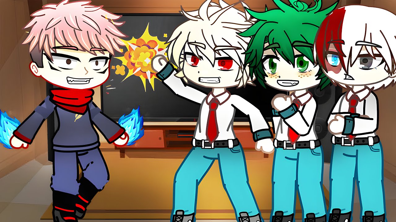 Class 1A React to Yuji Itadori As Transfer Student || MHA || Gacha Club