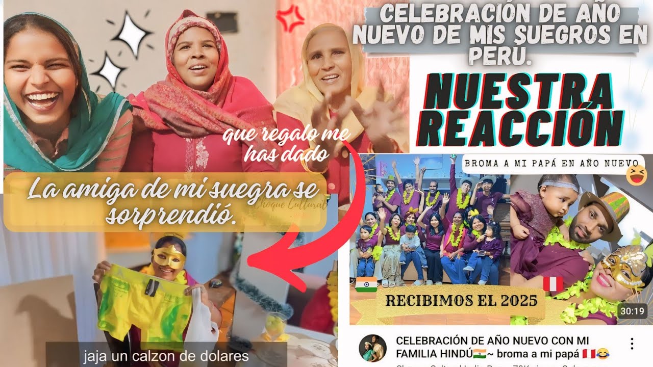 || Reacción de sorpresa😃 || MIS SUEGROS CELEBRARON EL AÑO NUEVO EN PERÚ 🇵🇪 POR PRIMERA VEZ