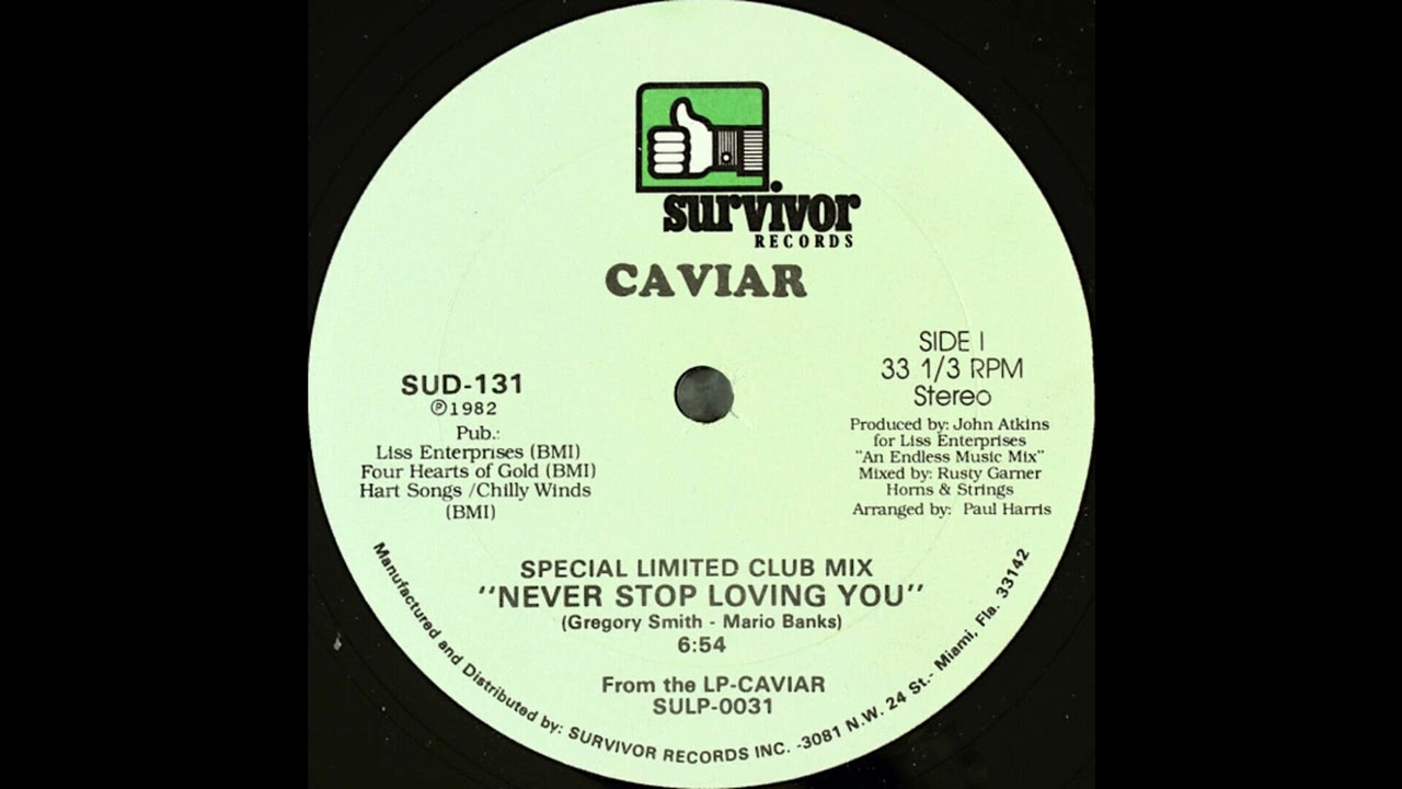 12' Caviar – Never Stop Loving You Caviar - Never Stop Loving You (12