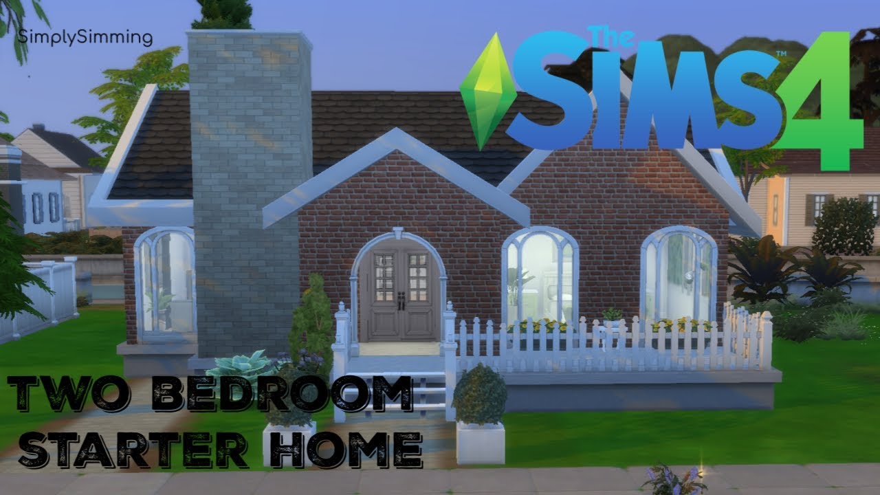 TS4 House Build // Two Bedroom Starter Home - no cc
