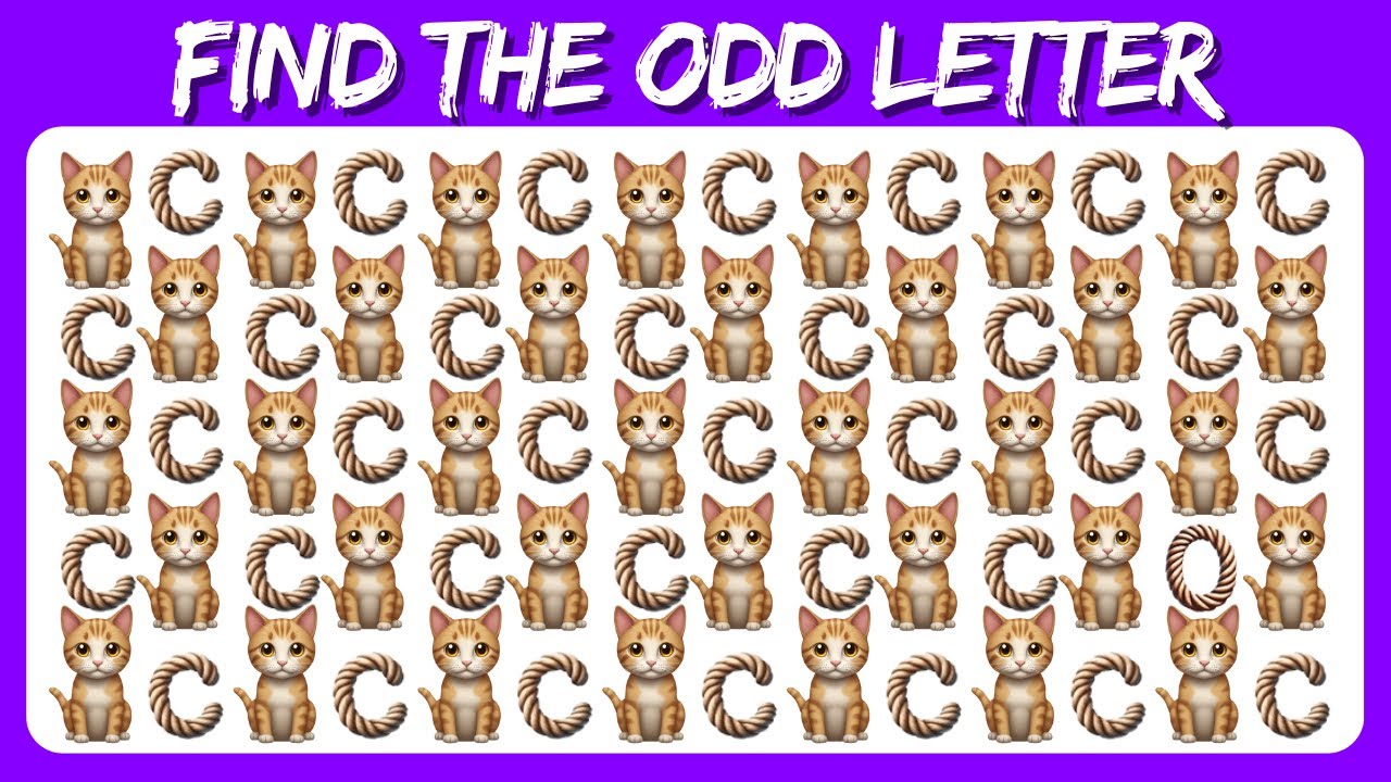 Find the ODD One Out - Numbers and Letters Edition | Emoji Quiz | Easy ...