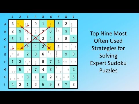 Top 9 des stratgies les plus souvent utilises pour rsoudre des puzzles de Sudoku experts