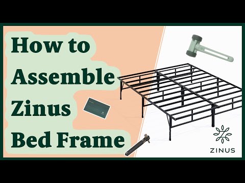 Zinus 14in Smartbase Compack Mattress, Zinus Van 16 Inch Metal Platform Bed Frame Instructions