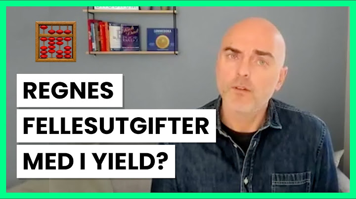 Regnes fellesutgiftene med i yield?