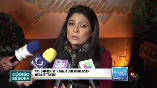 Victoria Ruffo trabajará con su hijo José Eduardo  @victoriaruffo31