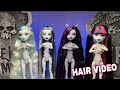 Washing reel drama lagoona frankie clawdeen and draculauras hair  monster high