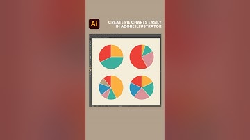 Create pie charts easily in Adobe Illustrator | Adobe Illustrator Tutorials