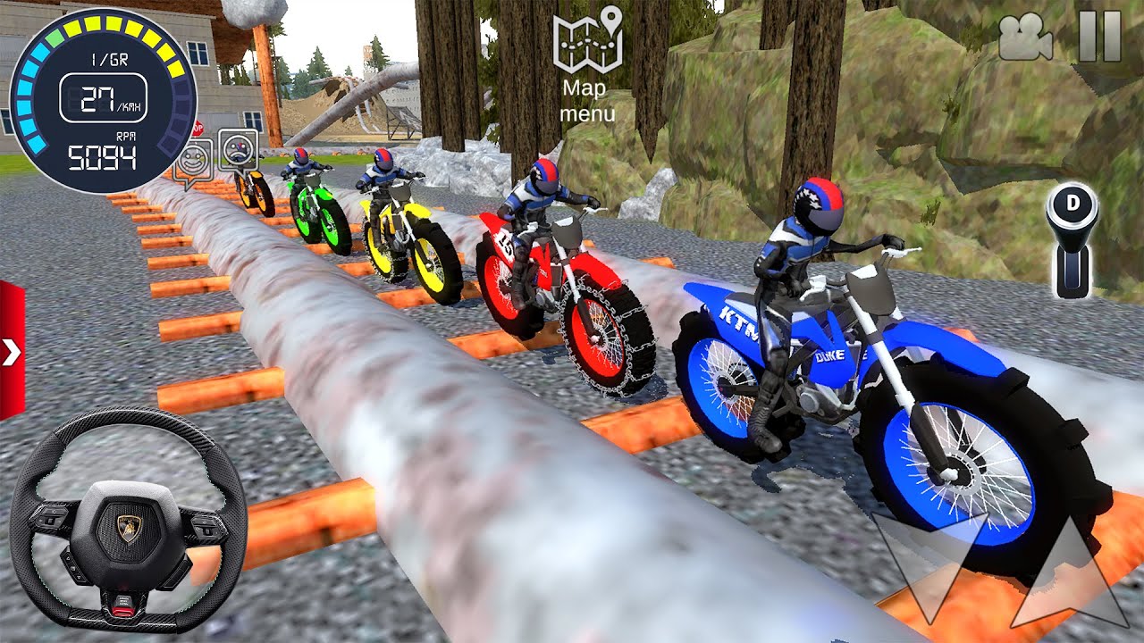 Motorcycle Bike Racing Simulator 2025 - Motocross Bike Stunt Driving 3D #1 - Android / IOS Gameplay