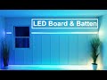 DIY RGB Board and Batten Accent Wall - Full How-To Video