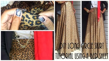 Nadira037 | DIY| Long Circle Skirt Tutorial Part 2 | Attaching Zipper & Waistband