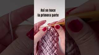 Este punto de crochet tiene efecto telar 😳 punto entrecruzado. #tejiendodecorazon  #crochet #tejer