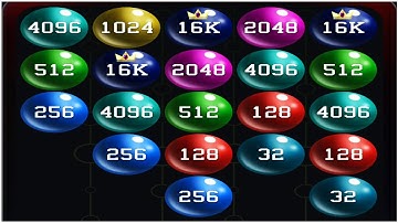 Merge 2048 Puzzle Number Ball - Gameplay Walkthrough - Max Levels (Reach 16k)