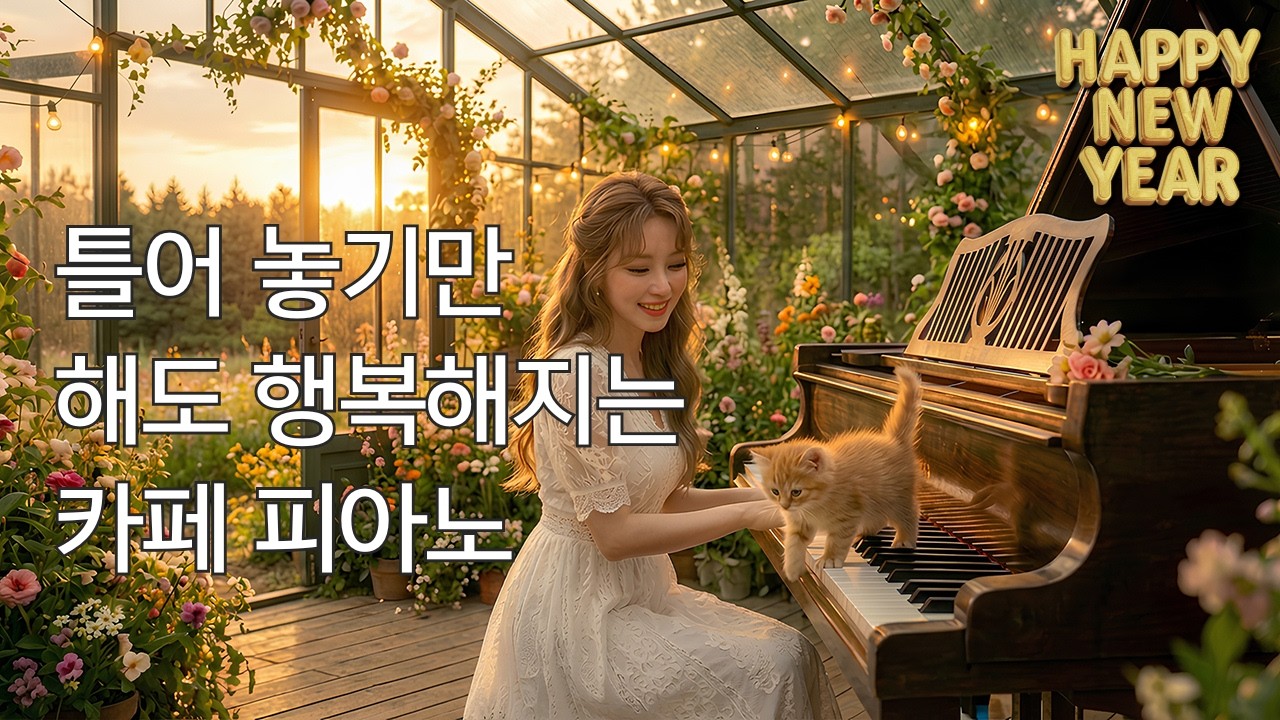 새해를 여는 꽃내음 가득한 음악회 | 피아노, 소망, 힐링, 카페, 공부, 휴식, 수면, 감성음악 플레이리스트