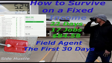 How much does it cost to be a Field agent( How To Survive On A Fixed Income )