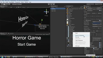Unity3d #7 | Beginner Horror Game | Main Menu ( Commentary & HQ )