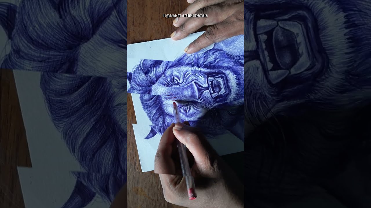 Artists Can Draw With Everything Art Drawing Artist Sketch Pensketch Ballpenart