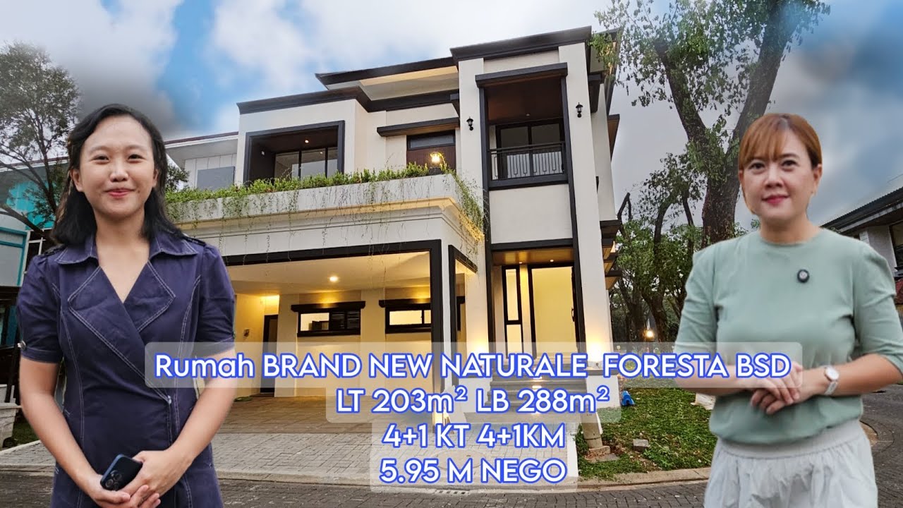 RUMAH IDAMAN DI CLUSTER NATURALE FORESTA BSD di tengah kota BSD 5.95M