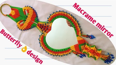 Macrame heart ❤️ shape mirror 🪞 new design//full tutorial