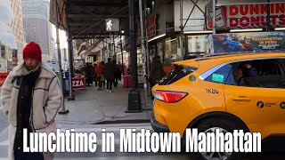 Midtown Manhattan Lunchtime Walk | NYC Street Life in Real Time